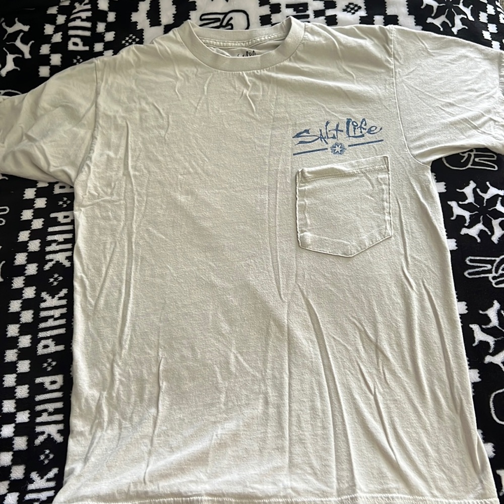 salt-life tee, kids small